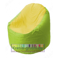 Кресло-мешок Bravo салатовое, сидушка желтая